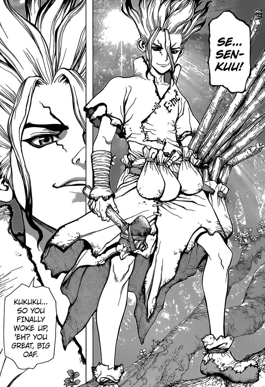 Dr. Stone Manga Chapter 1 page 39 - Stone World scene