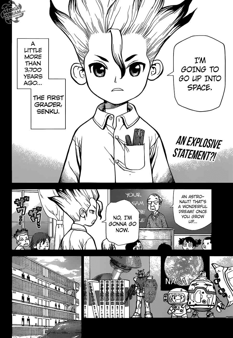 Dr. Stone Manga Chapter 10 page 2 - Student of Science scene