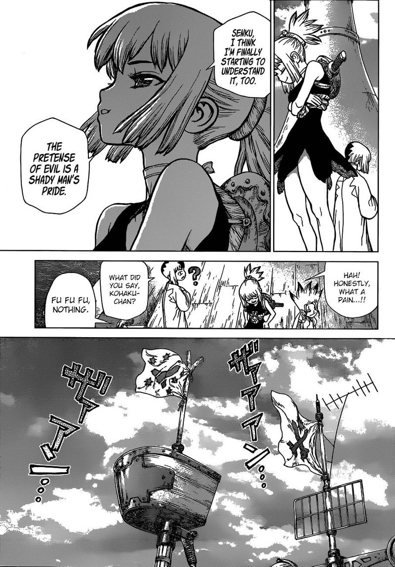 Dr. Stone Manga Chapter 100 page 12 - Origin of the 100 Tales scene