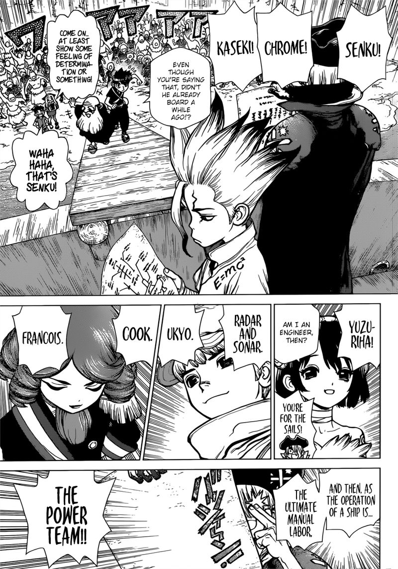 Dr. Stone Manga Chapter 100 page 6 - Origin of the 100 Tales scene