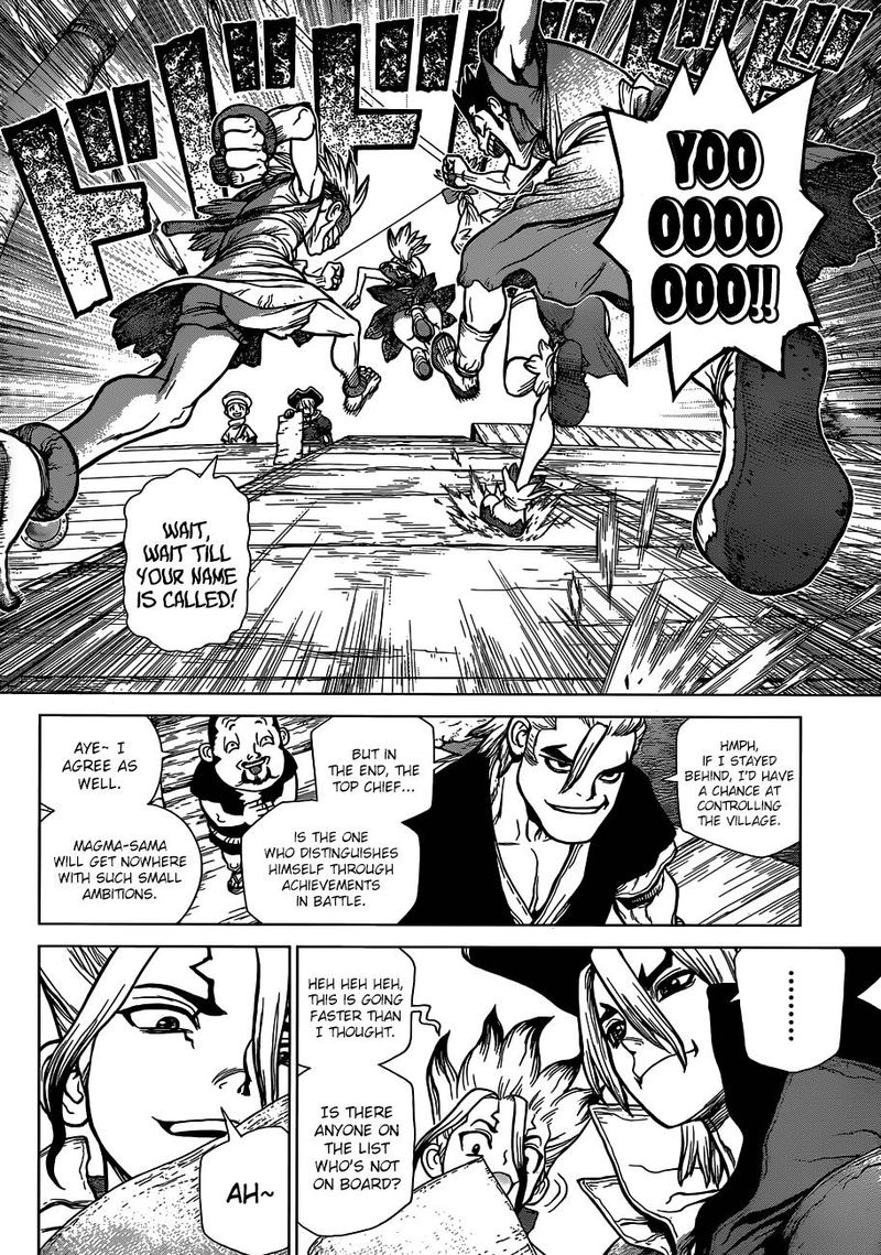 Dr. Stone Manga Chapter 100 page 7 - Origin of the 100 Tales scene