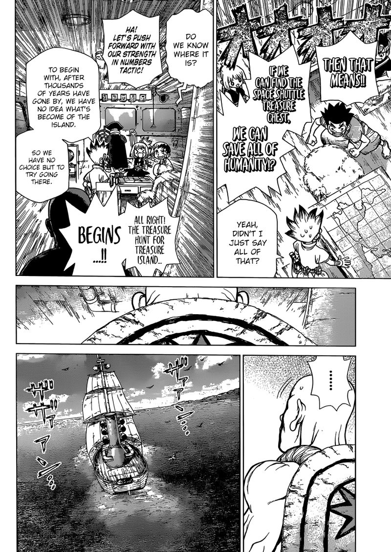 Dr. Stone Manga Chapter 101 page 13 - Treasure Chest scene