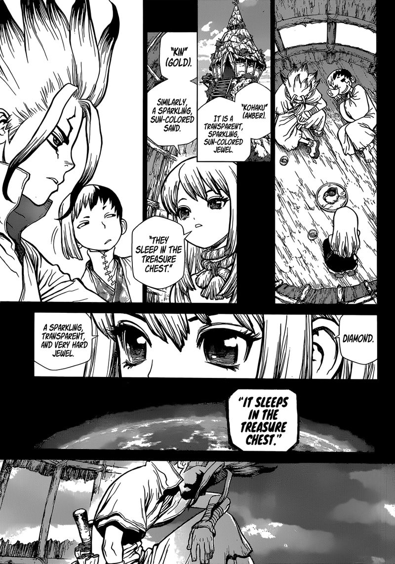 Dr. Stone Manga Chapter 101 page 7 - Treasure Chest scene