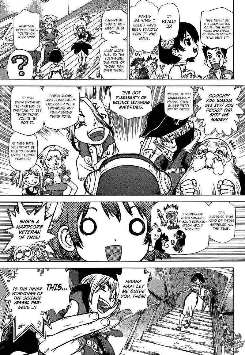 Dr. Stone Manga Chapter 102 page 8 - Perseus, Ship of Science scene