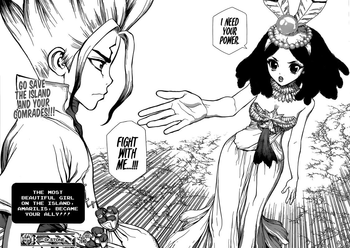 Dr. Stone Manga Chapter 105 page 16 - The Island's Greatest Beauty scene