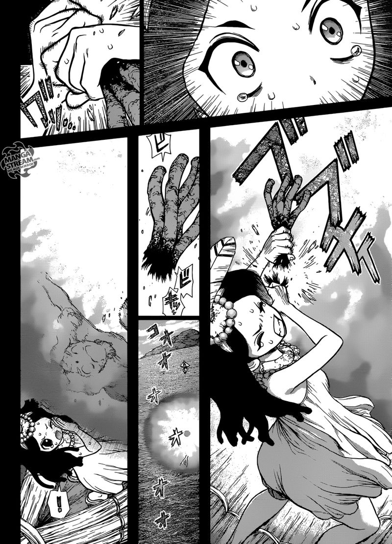 Dr. Stone Manga Chapter 106 page 11 - The Secret of Petrification scene