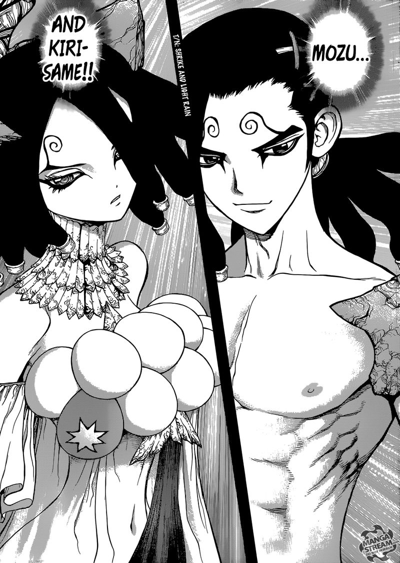 Dr. Stone Manga Chapter 106 page 5 - The Secret of Petrification scene
