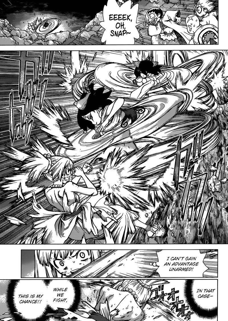 Dr. Stone Manga Chapter 107 page 13 - Ace in the Hole on the Ship of Science scene