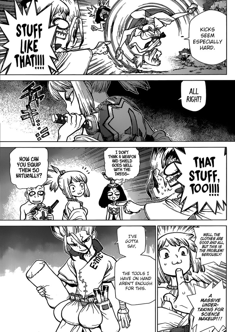 Dr. Stone Manga Chapter 107 page 3 - Ace in the Hole on the Ship of Science scene