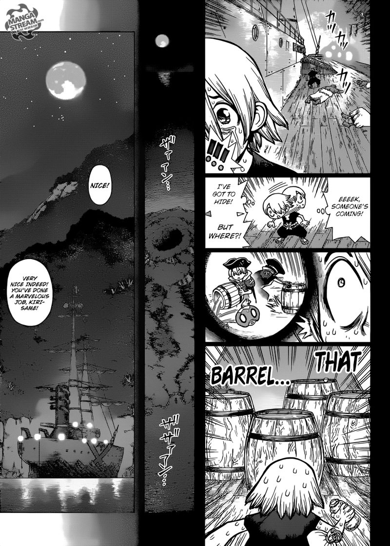 Dr. Stone Manga Chapter 108 page 10 - Double Ace in the Hole scene