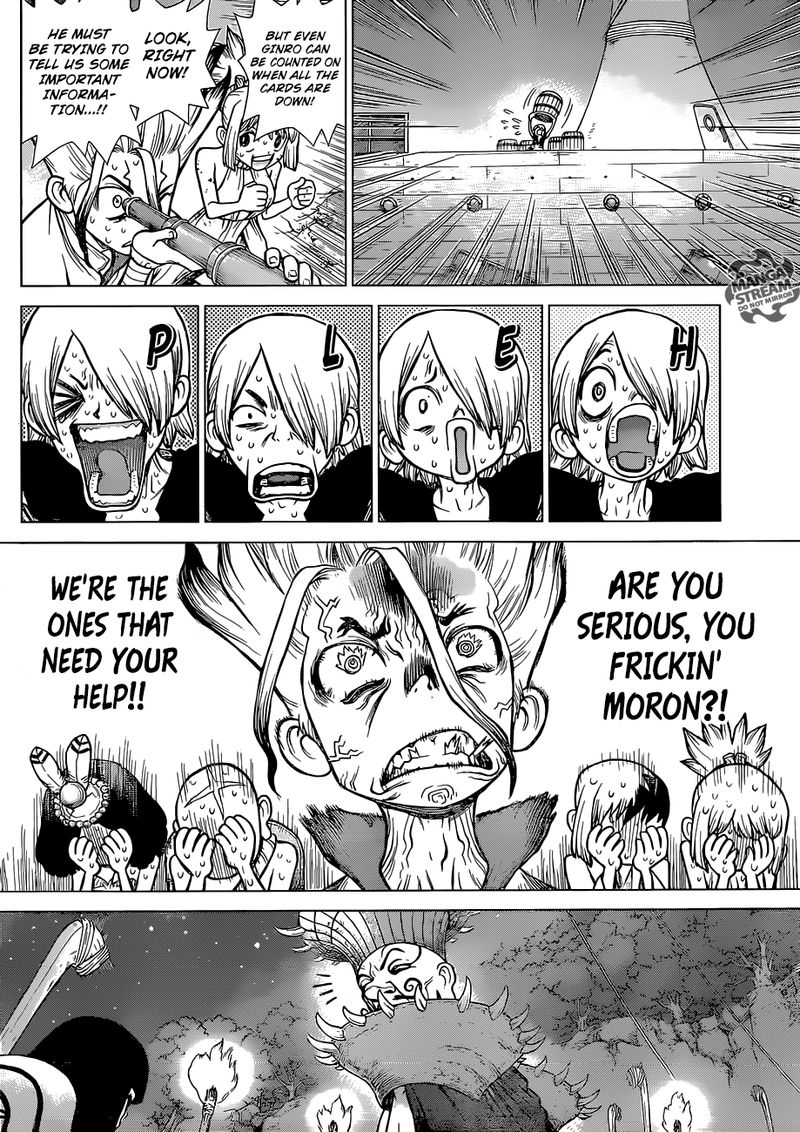 Dr. Stone Manga Chapter 108 page 13 - Double Ace in the Hole scene