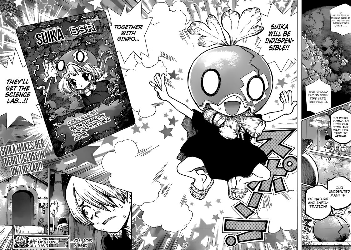 Dr. Stone Manga Chapter 108 page 19 - Double Ace in the Hole scene