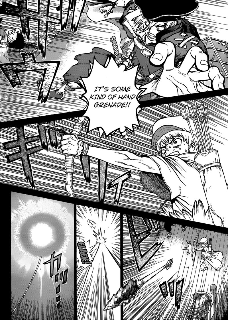 Dr. Stone Manga Chapter 108 page 4 - Double Ace in the Hole scene