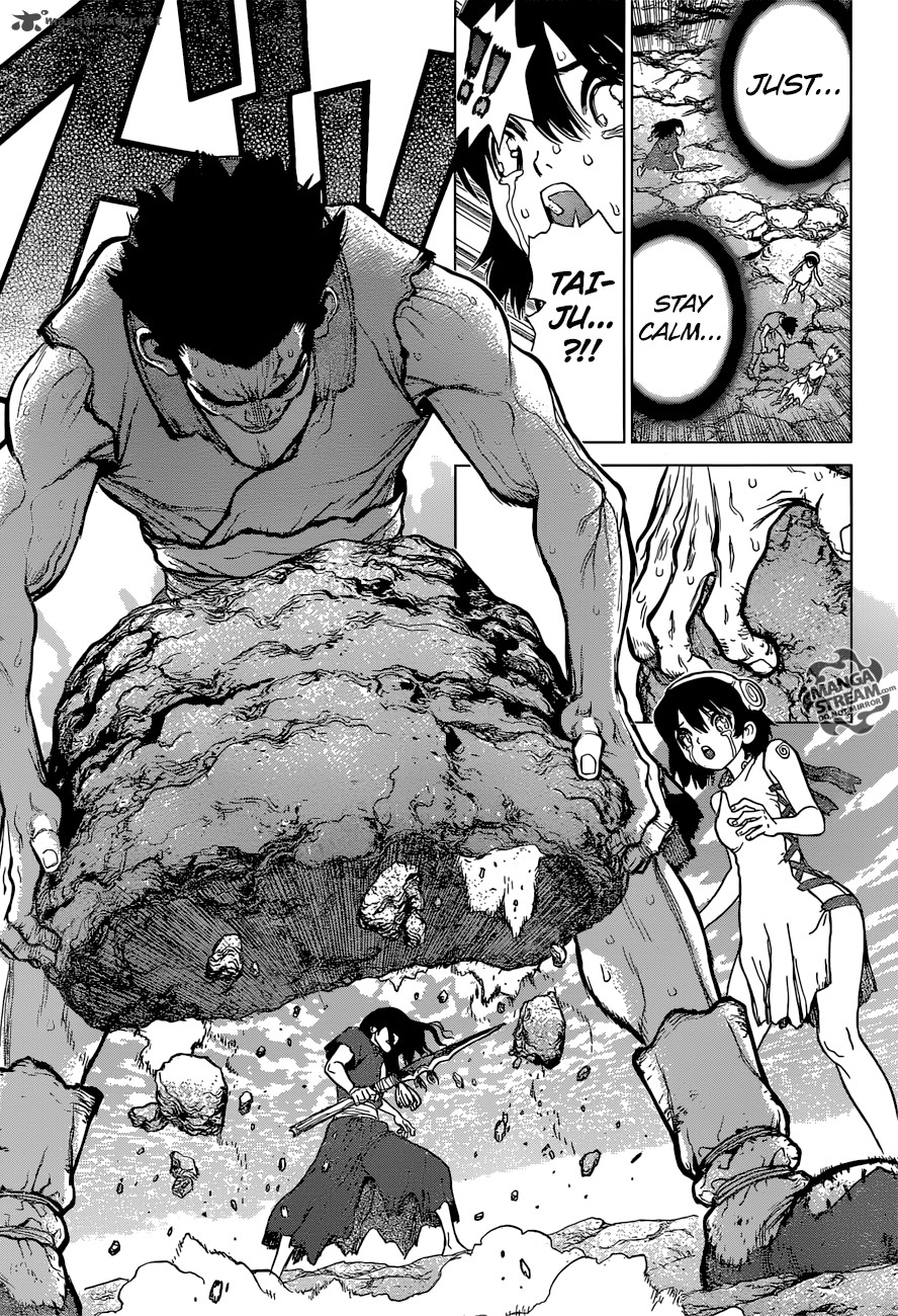 Dr. Stone Manga Chapter 11 page 6 - Weapon of Science scene