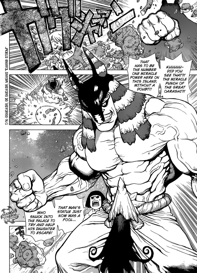 Dr. Stone Manga Chapter 112 page 11 - King of Three Dimensions scene