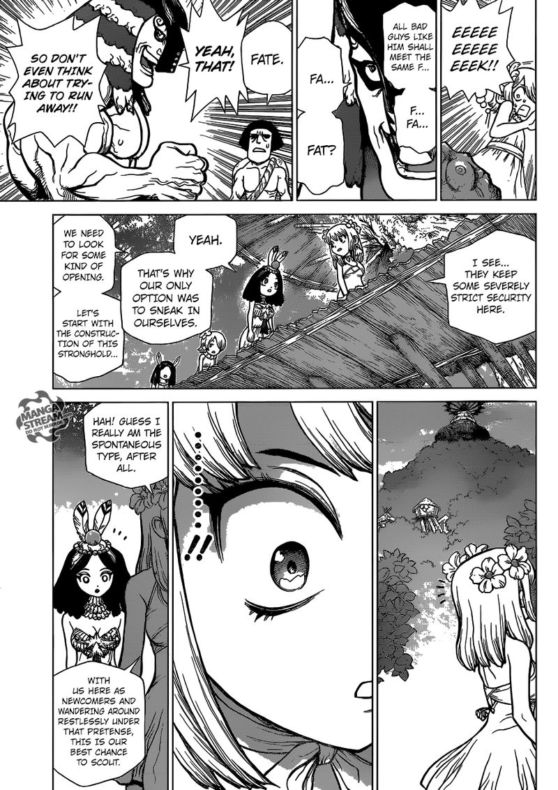 Dr. Stone Manga Chapter 112 page 12 - King of Three Dimensions scene