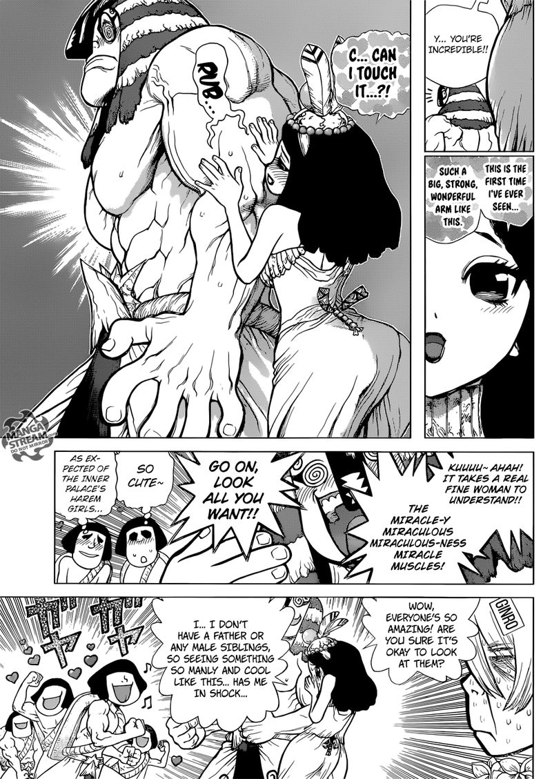 Dr. Stone Manga Chapter 112 page 14 - King of Three Dimensions scene