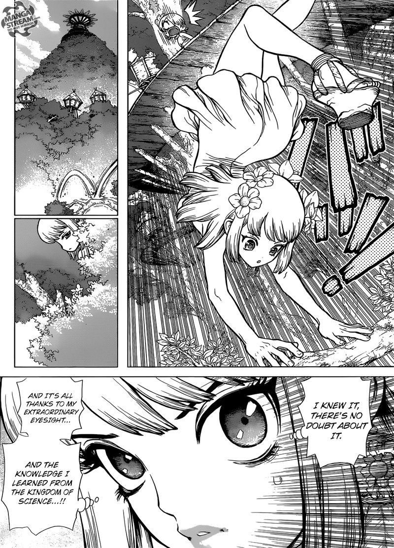 Dr. Stone Manga Chapter 112 page 15 - King of Three Dimensions scene