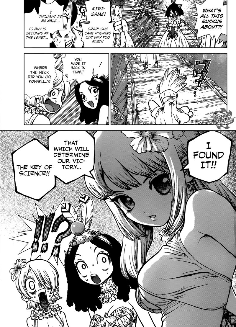 Dr. Stone Manga Chapter 112 page 16 - King of Three Dimensions scene