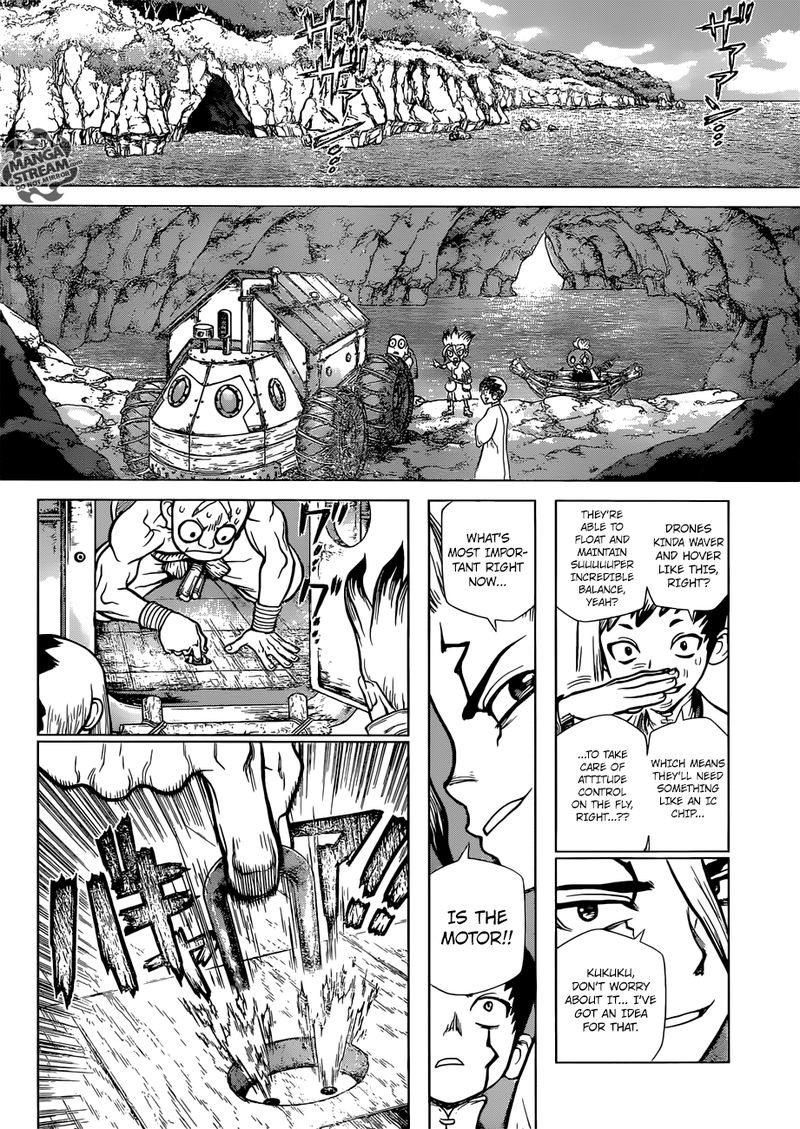 Dr. Stone Manga Chapter 112 page 6 - King of Three Dimensions scene