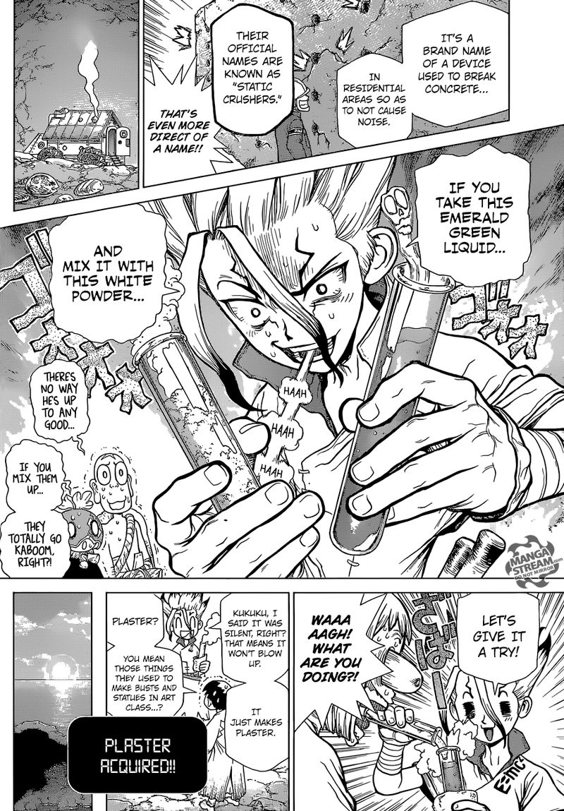 Dr. Stone Manga Chapter 114 page 7 - Silently, Science Pierces the Stone scene