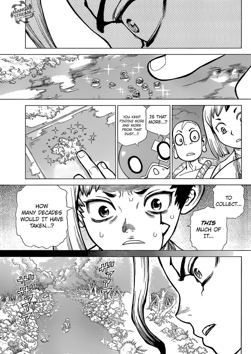 Dr. Stone Manga Chapter 115 page 9 - One Second, One Grain scene