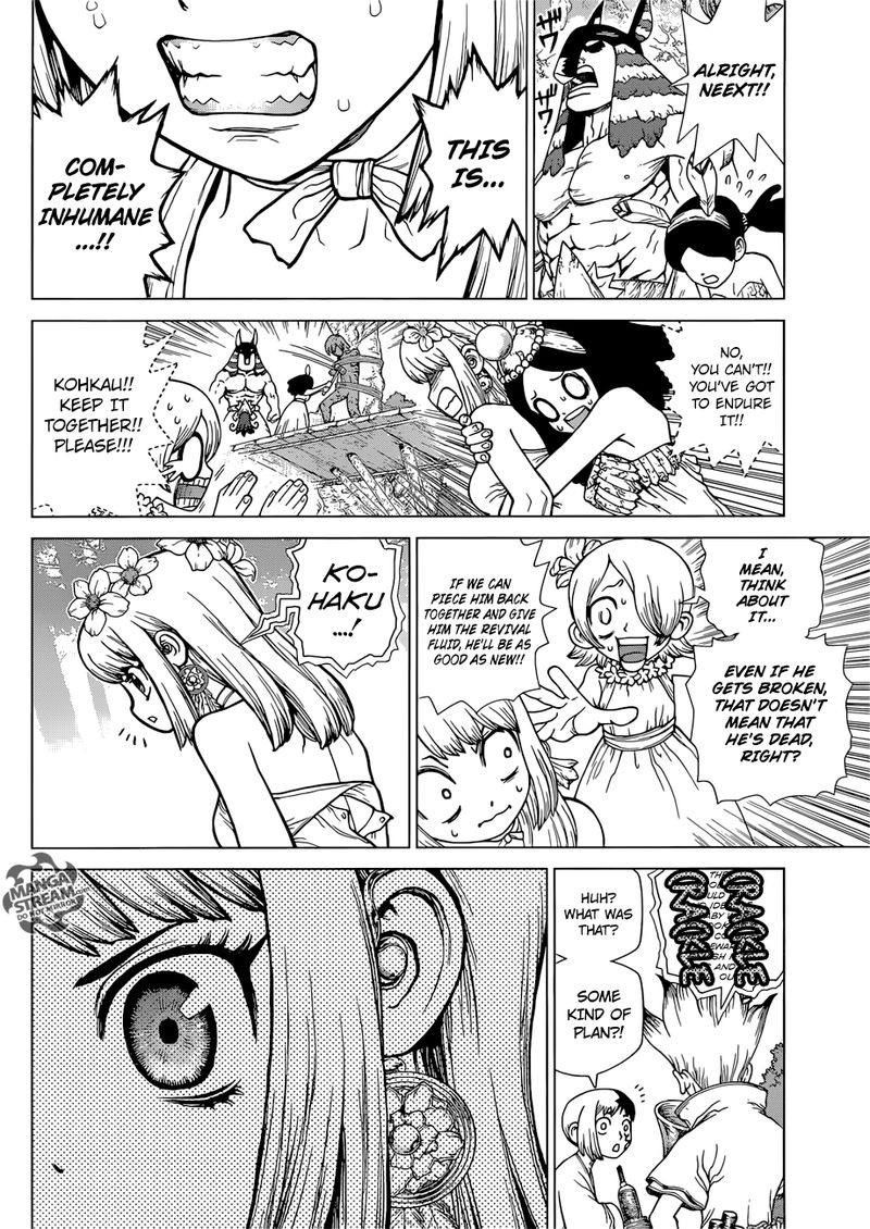 Dr. Stone Manga Chapter 116 page 10 - Miracle in Hand scene