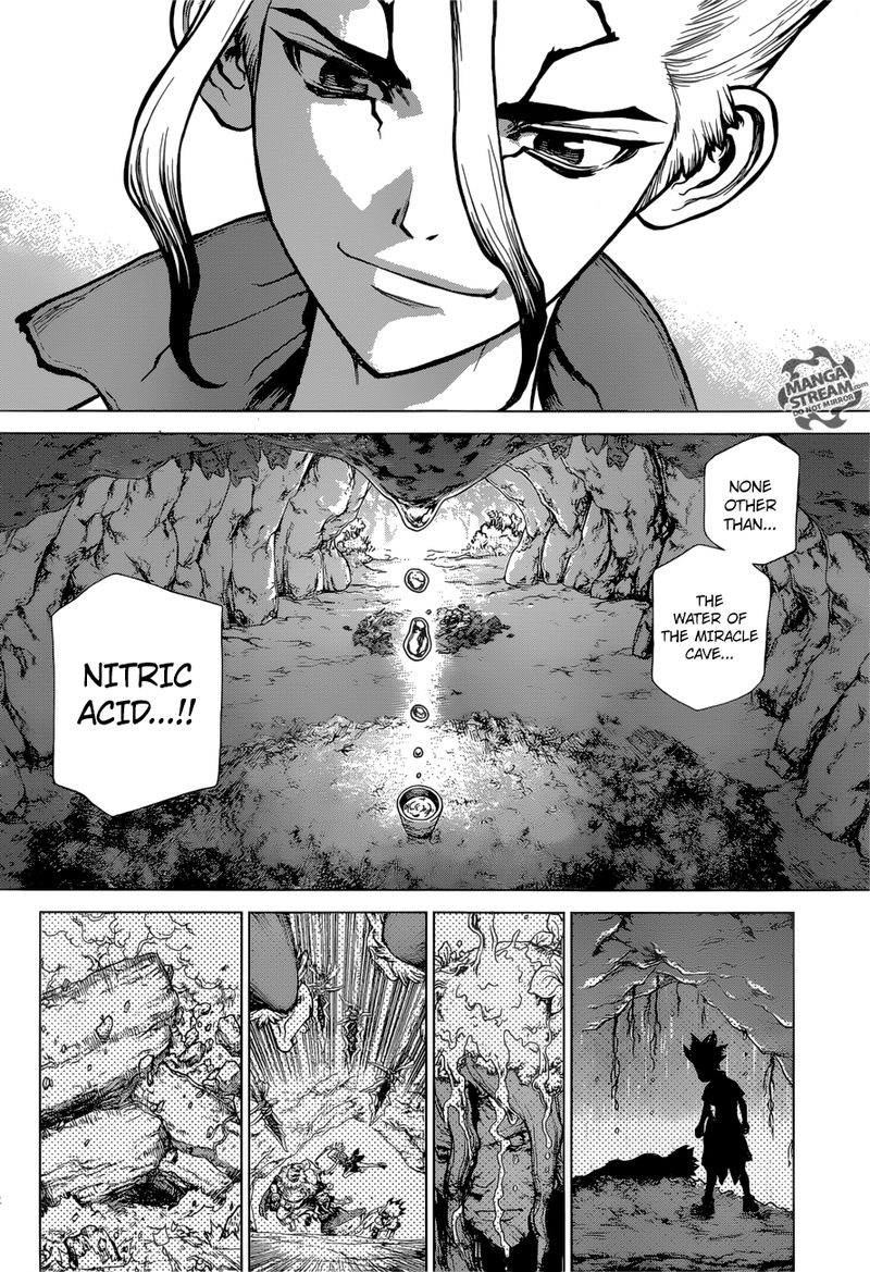Dr. Stone Manga Chapter 116 page 2 - Miracle in Hand scene
