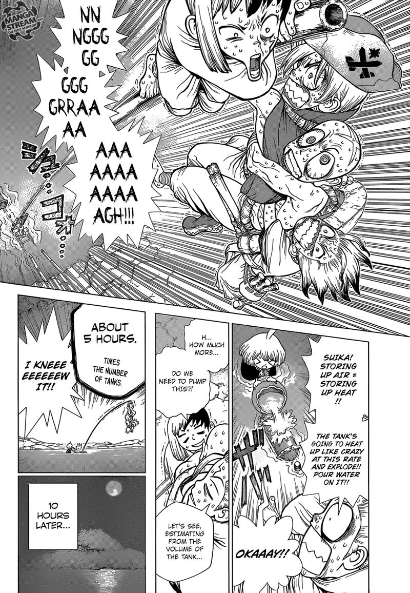 Dr. Stone Manga Chapter 117 page 10 - The Kingdom of Science Strikes Back scene