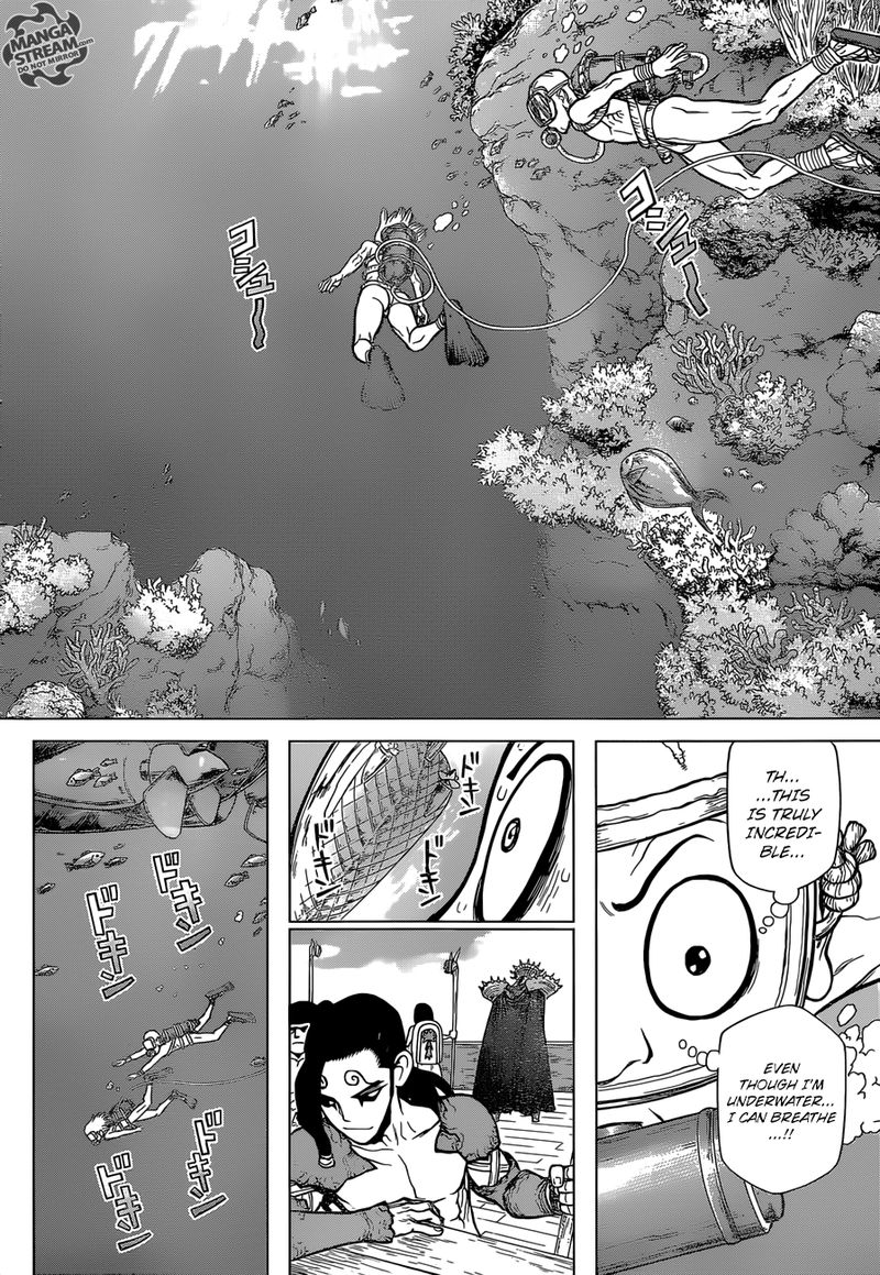 Dr. Stone Manga Chapter 117 page 12 - The Kingdom of Science Strikes Back scene