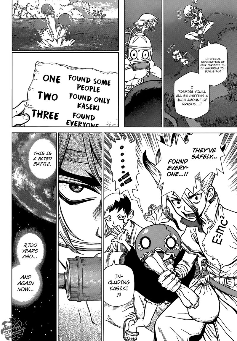 Dr. Stone Manga Chapter 117 page 17 - The Kingdom of Science Strikes Back scene