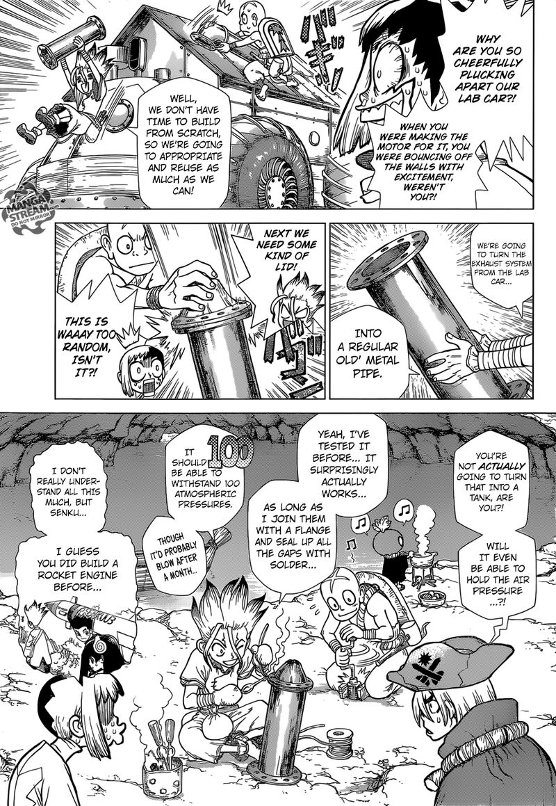 Dr. Stone Manga Chapter 117 page 7 - The Kingdom of Science Strikes Back scene