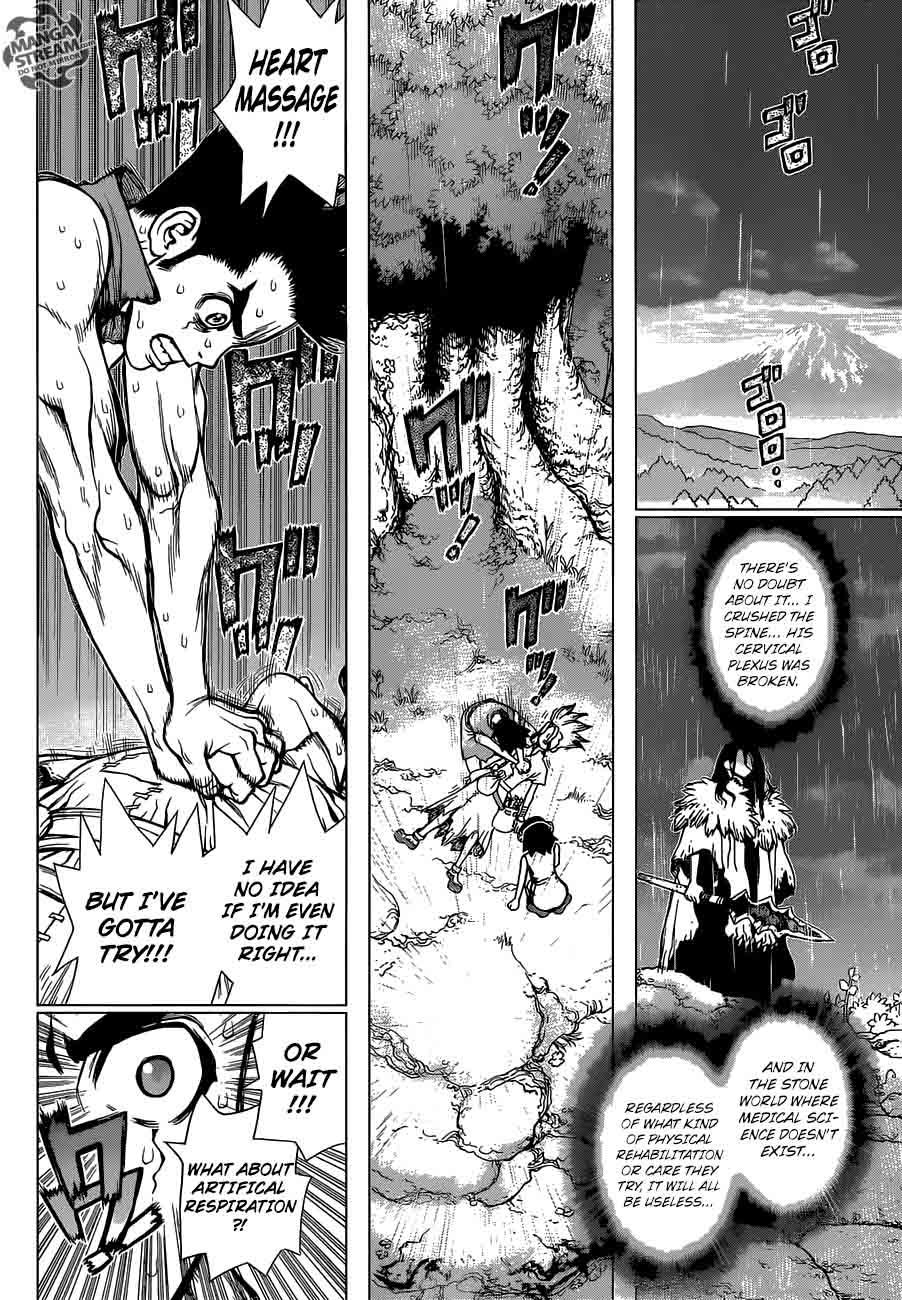 Dr. Stone Manga Chapter 12 page 6 - Epilogue of Prologue(End of Part 0) scene