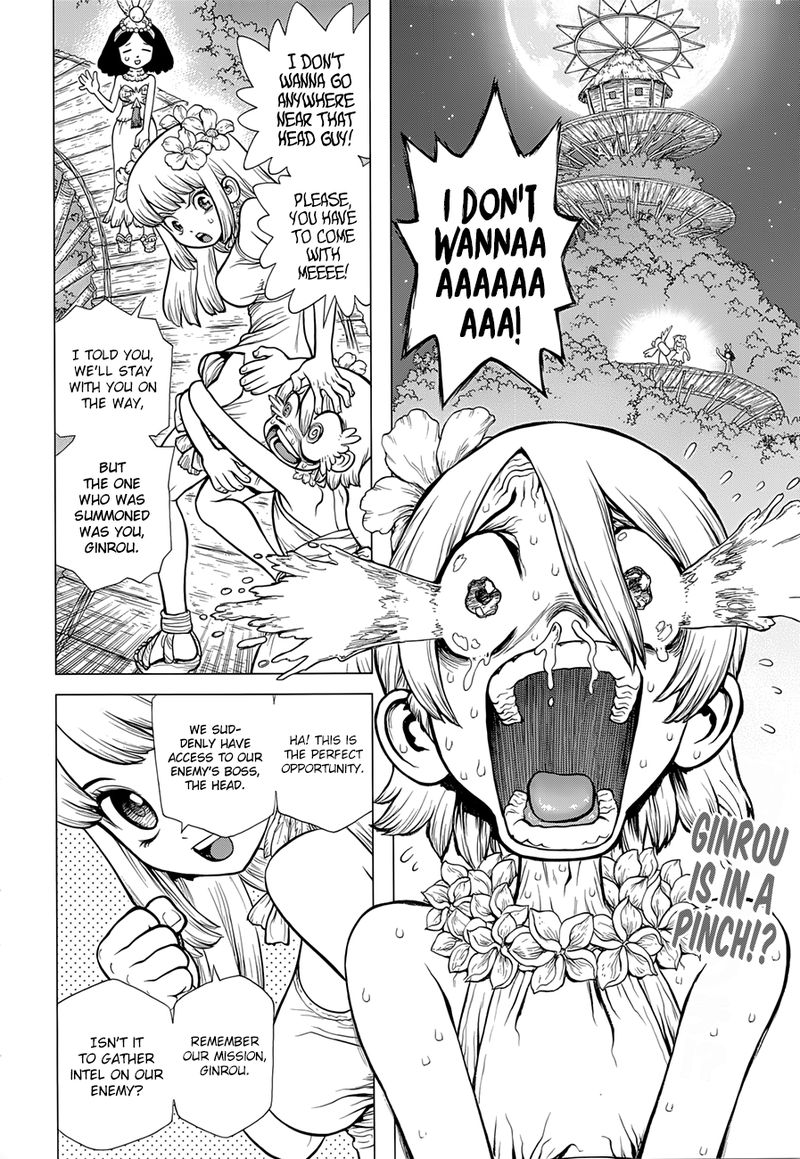 Dr. Stone Manga Chapter 120 page 2 - Top Seacret scene