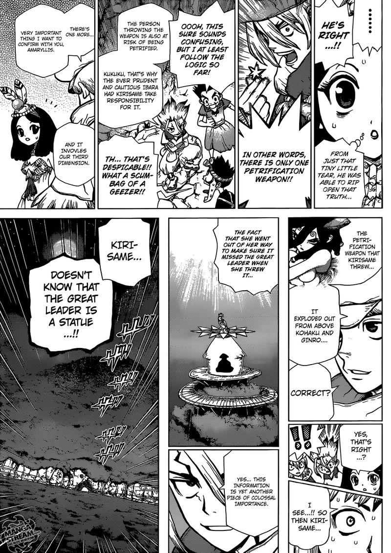 Dr. Stone Manga Chapter 122 page 11 - Brain-Battle Puzzle Pieces scene