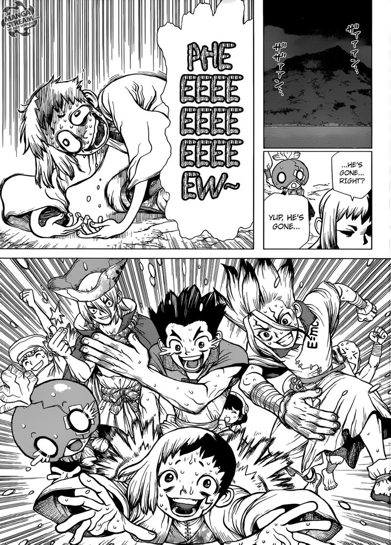 Dr. Stone Manga Chapter 123 page 15 - Brain-Battle Gambit scene