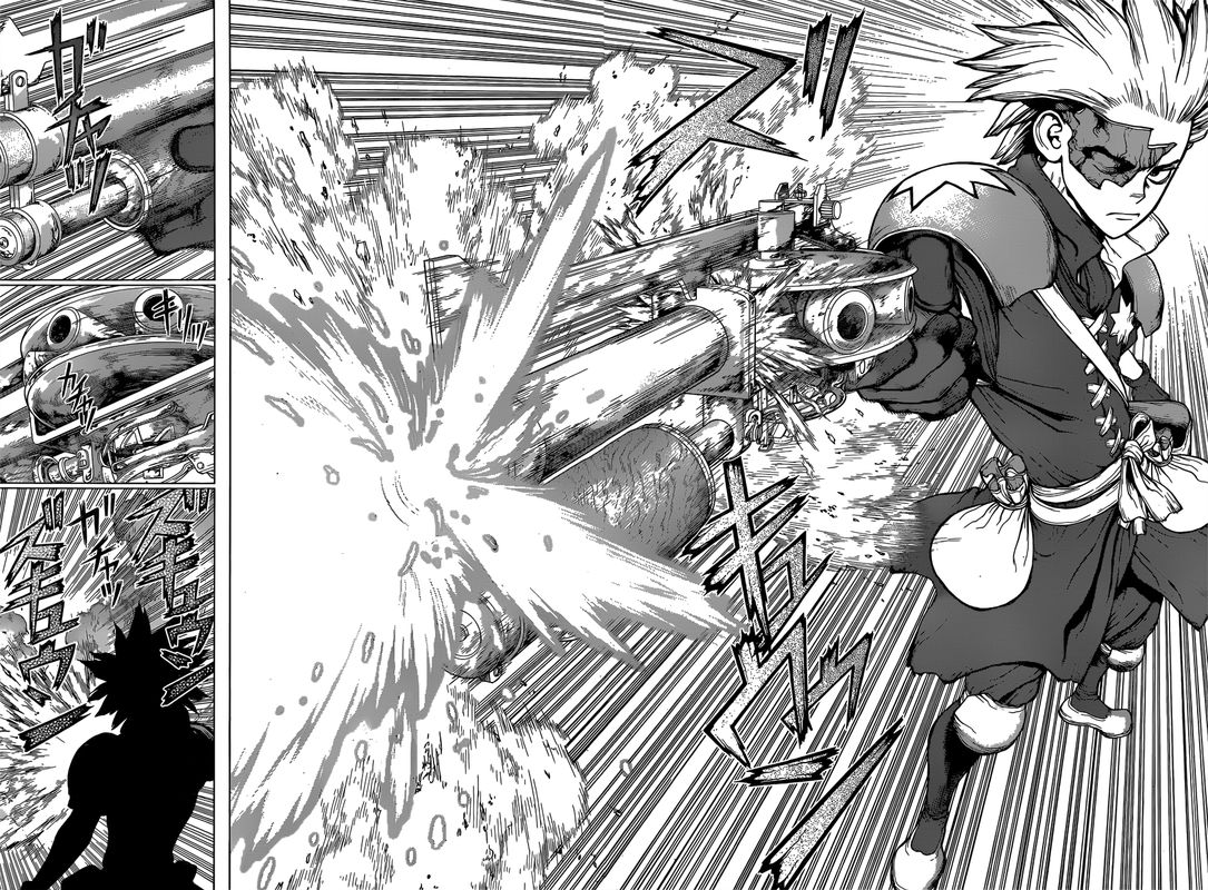 Dr. Stone Manga Chapter 124 page 16 - Inventions of God and Devils scene