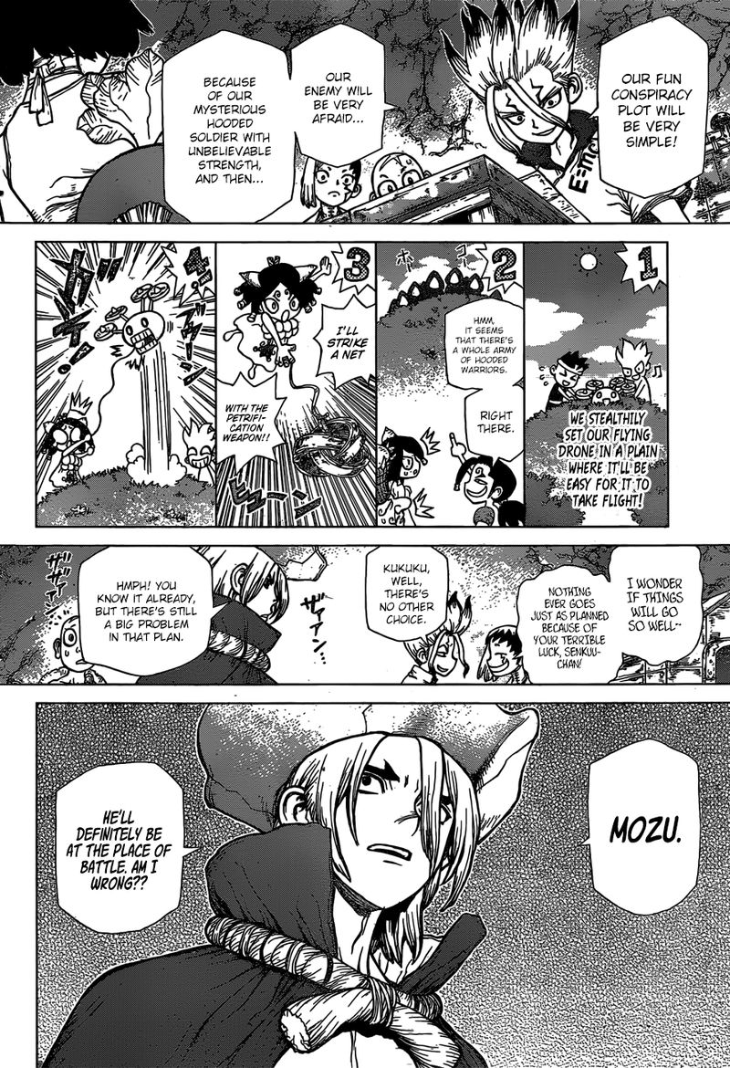 Dr. Stone Manga Chapter 124 page 4 - Inventions of God and Devils scene