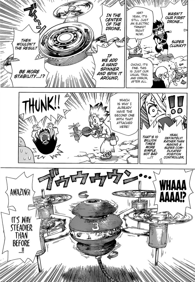Dr. Stone Manga Chapter 125 page 12 - Decisive Three-Dimensional Battle scene