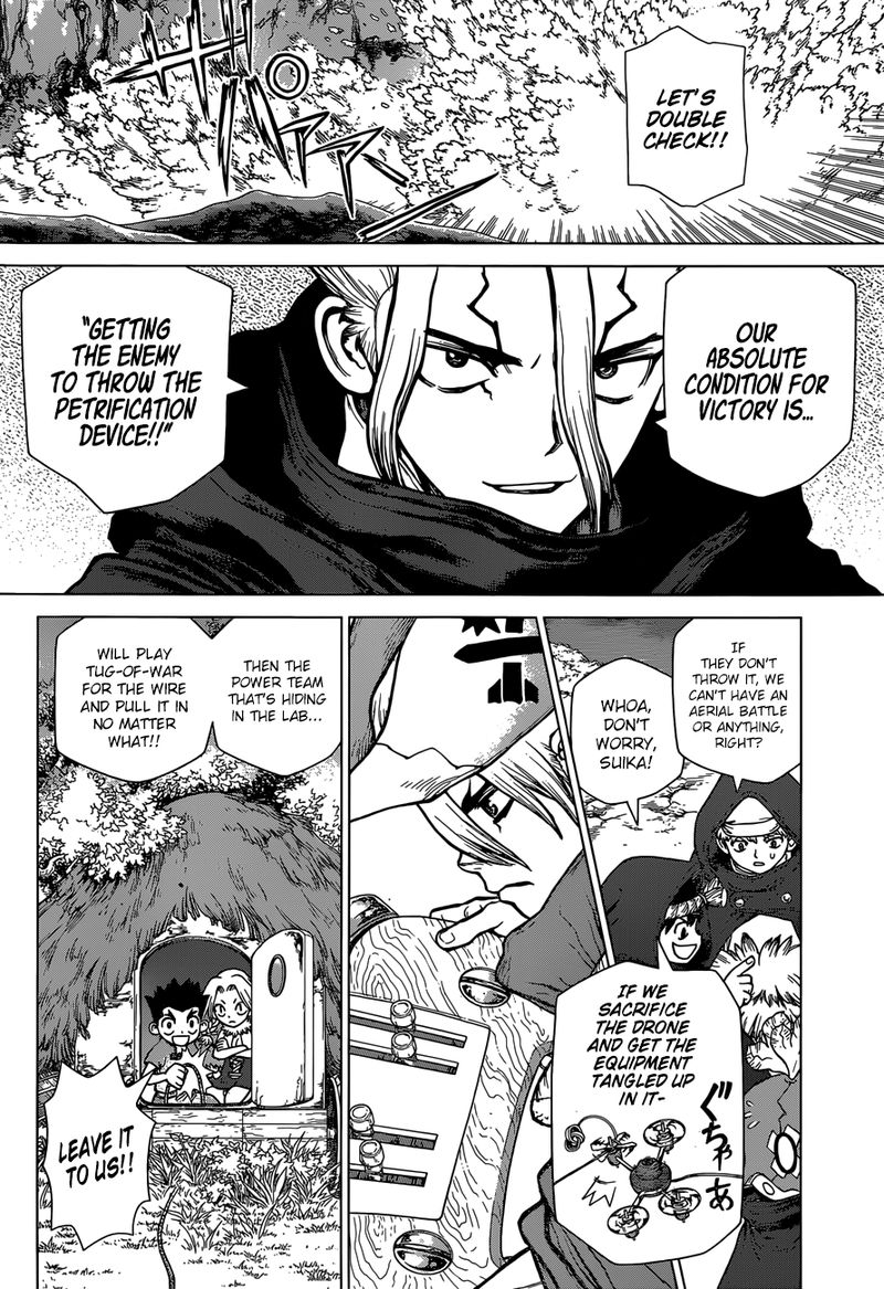 Dr. Stone Manga Chapter 126 page 3 - Three-Dimensional Stratagem scene