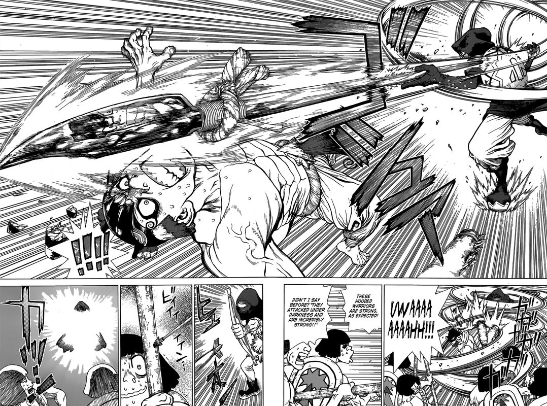 Dr. Stone Manga Chapter 126 page 9 - Three-Dimensional Stratagem scene