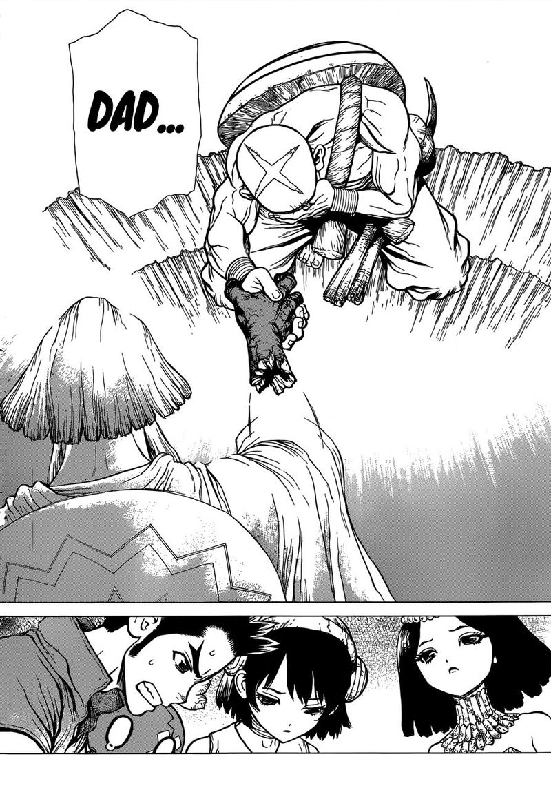 Dr. Stone Manga Chapter 128 page 16 - Island-Wide Battle Royale scene