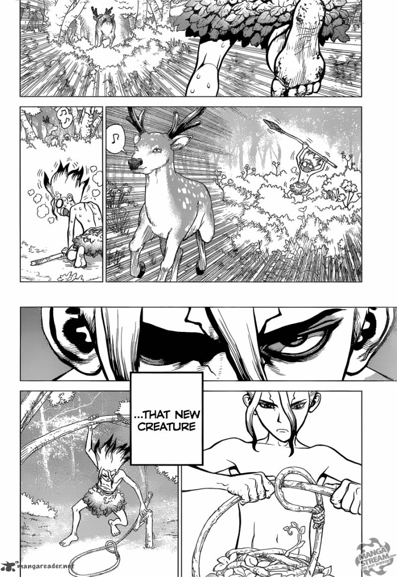 Dr. Stone Manga Chapter 13 page 16 - Part 1: Stone World: The Beginning scene