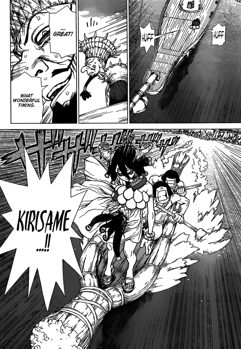 Dr. Stone Manga Chapter 130 page 15 - Devil's Choice scene