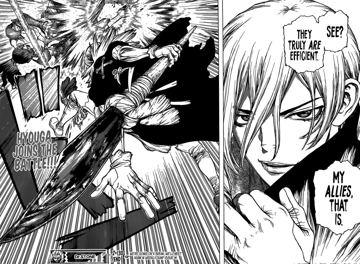 Dr. Stone Manga Chapter 130 page 20 - Devil's Choice scene