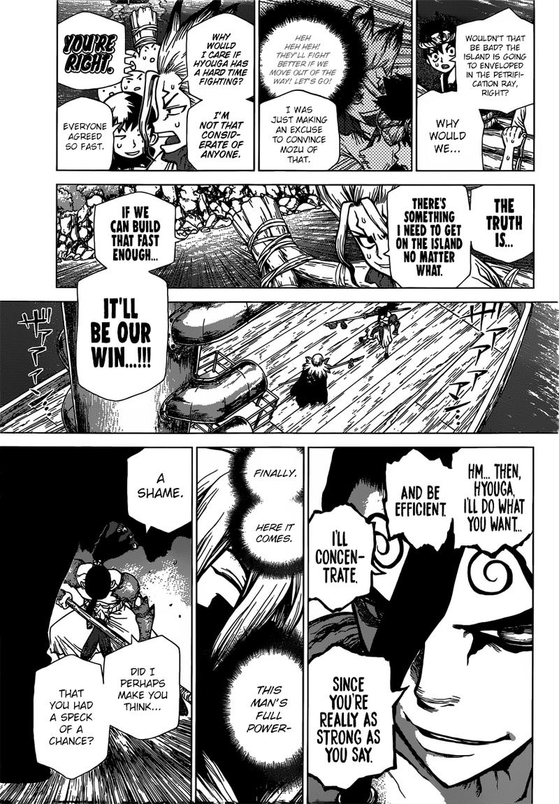 Dr. Stone Manga Chapter 131 page 3 - Nasty Crimes scene