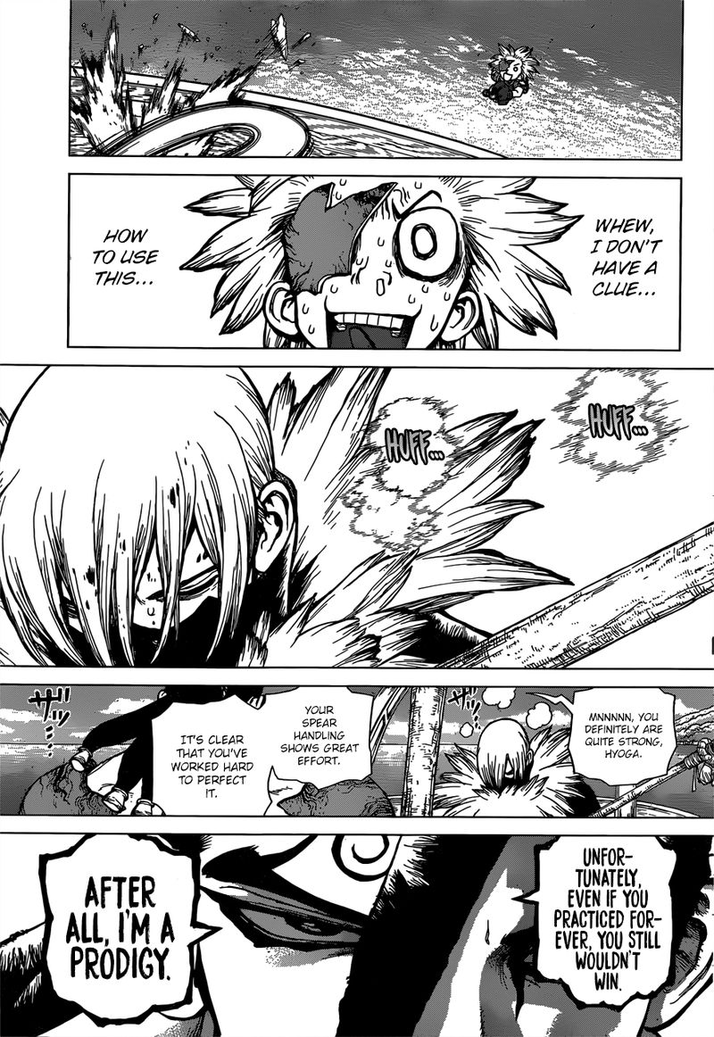Dr. Stone Manga Chapter 132 page 5 - The Strongest Weapon is... scene