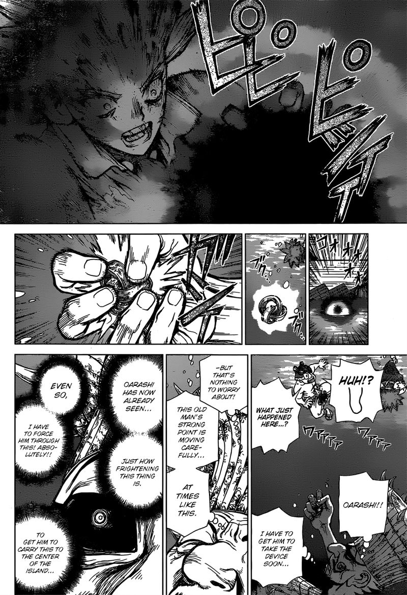 Dr. Stone Manga Chapter 133 page 3 - Flash of Destruction scene