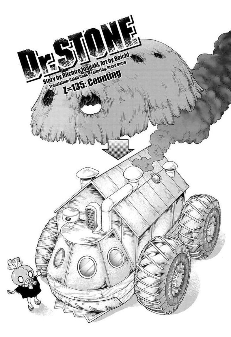 Dr. Stone Manga Chapter 135 page 1 - Counting scene