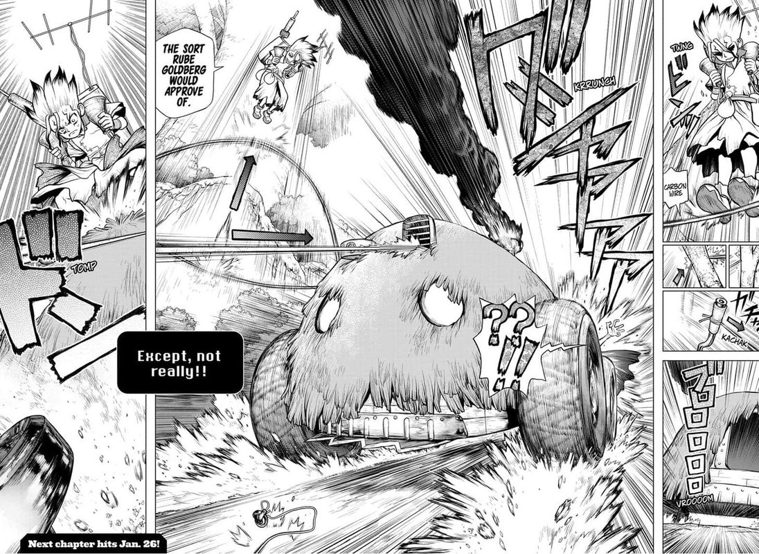 Dr. Stone Manga Chapter 135 page 16 - Counting scene